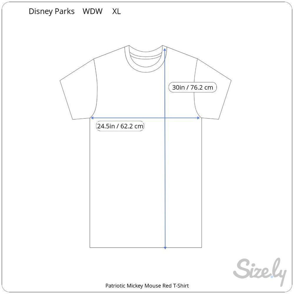 Walt Disney World Parks Patriotic Mickey Mouse T Shirt XL Red Flag Biker USA - Picture 5 of 6